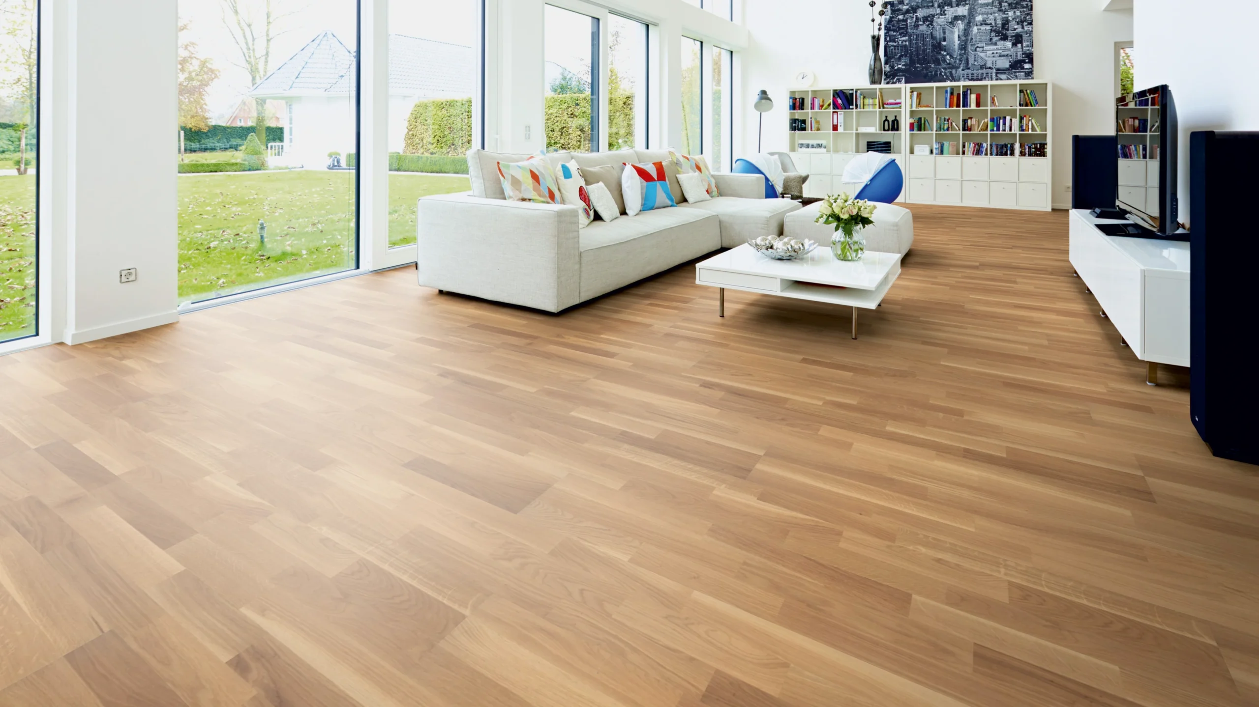 Oak soft beige 3-strip
