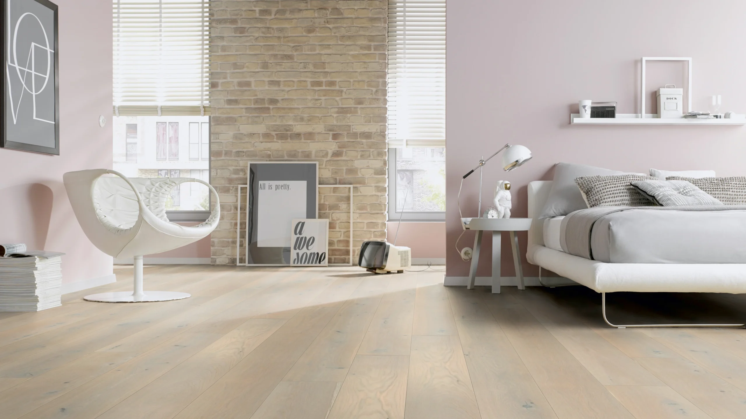 Oak sand grey plank