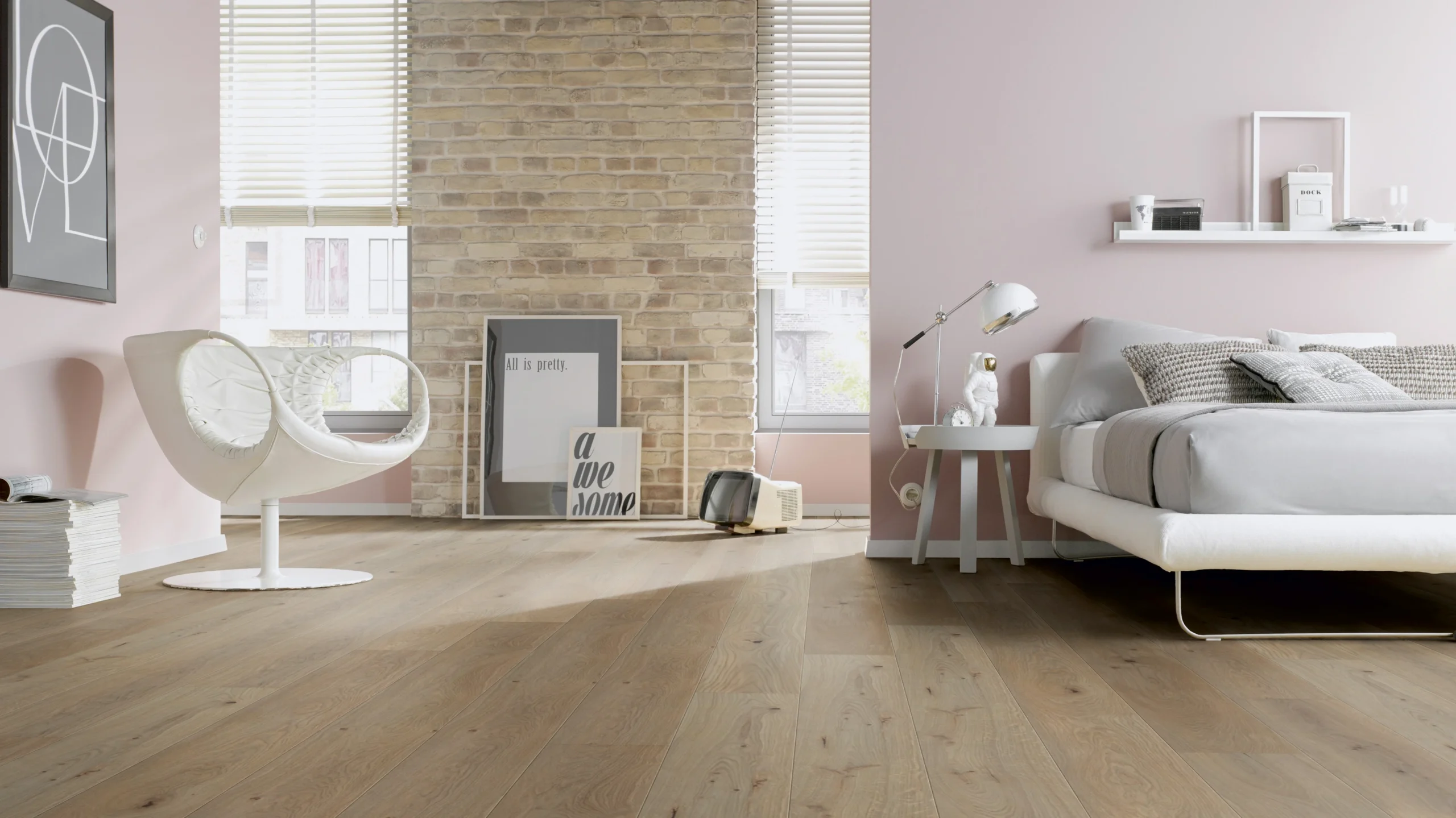Oak sand brown plank