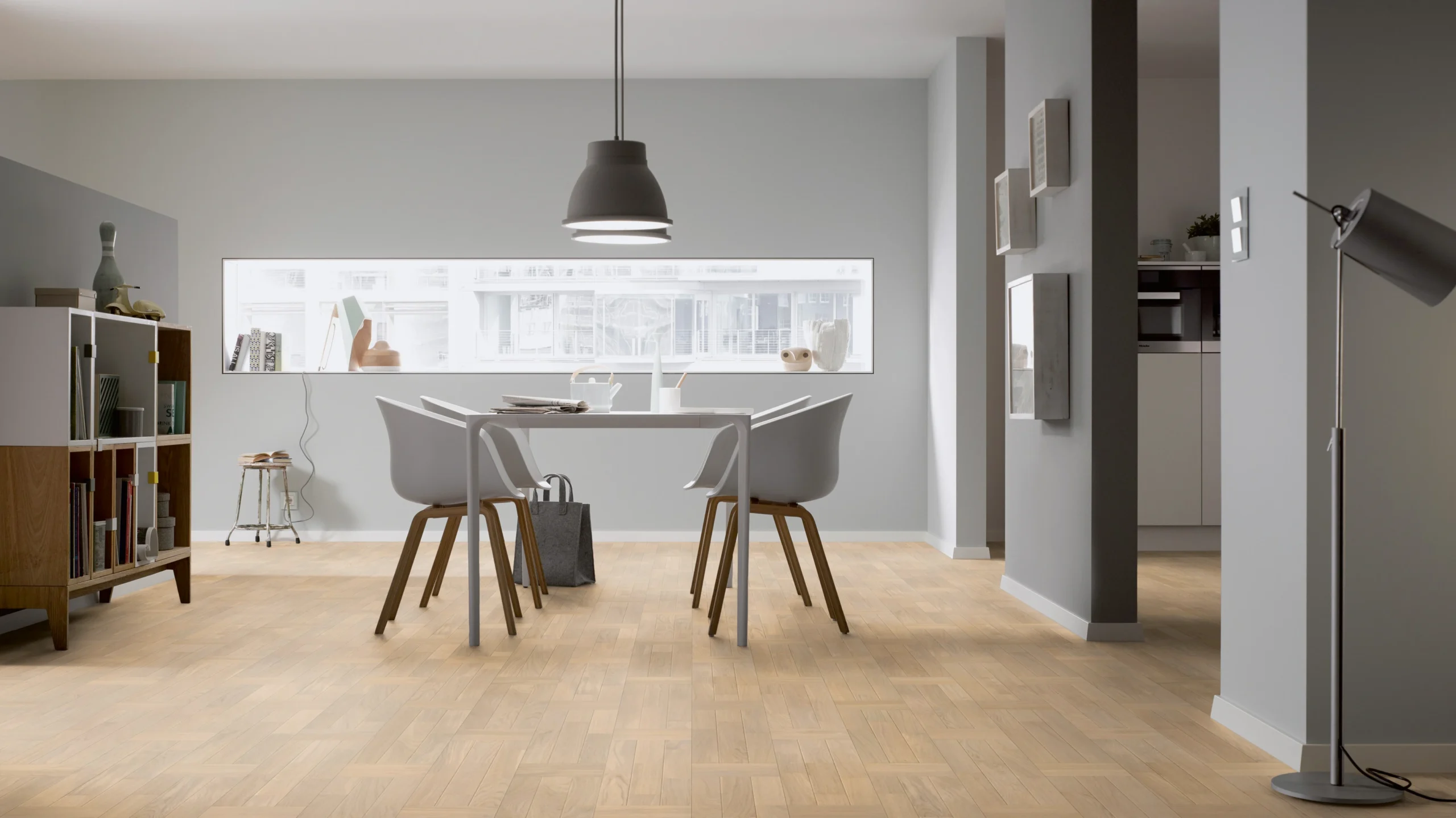 Oak sand grey basket weave