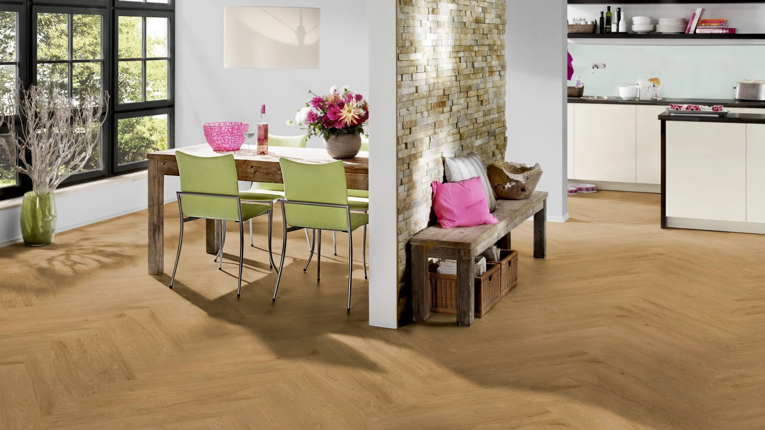 Oak Gascogne herringbone