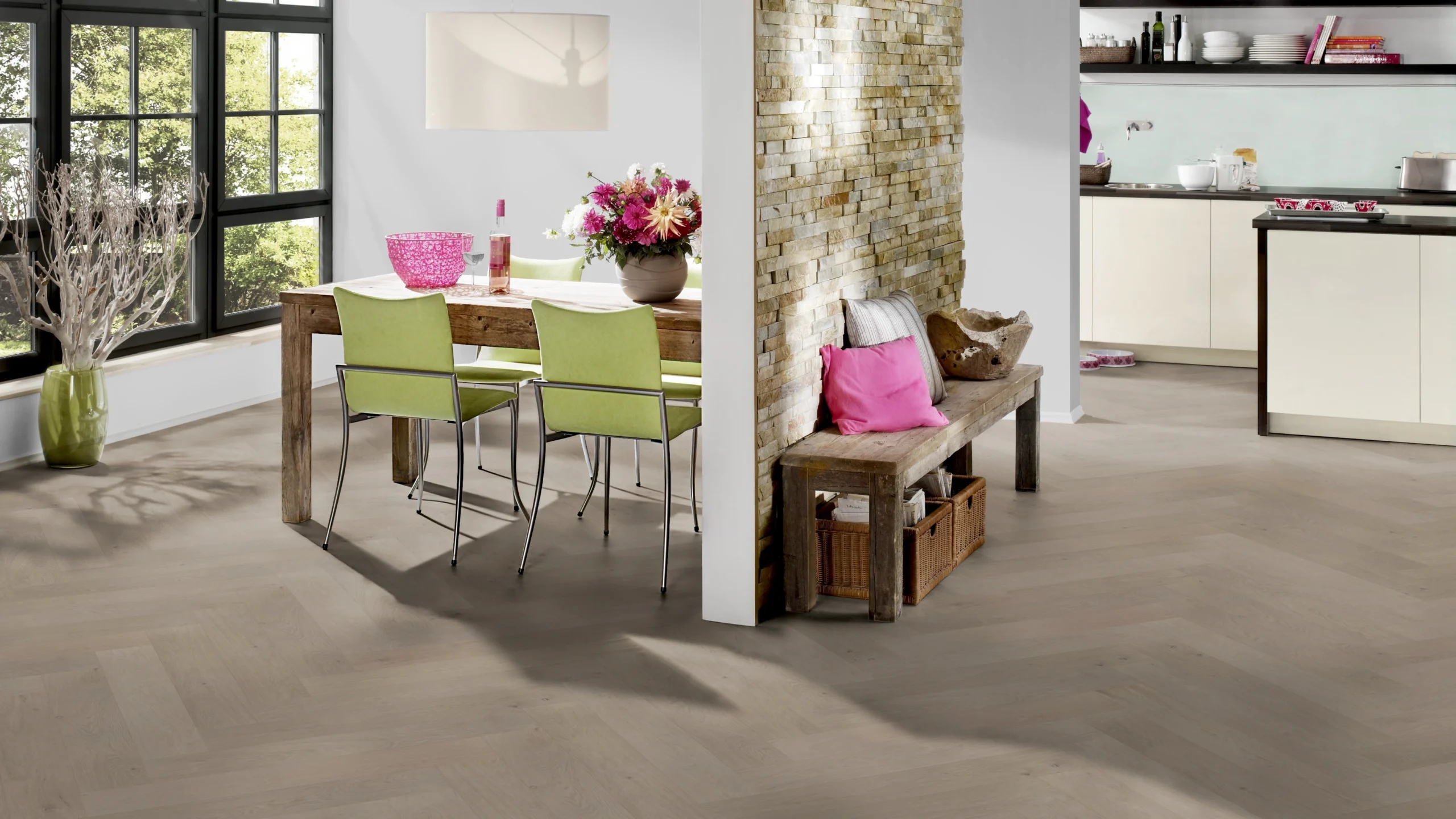 Oak Marais herringbone