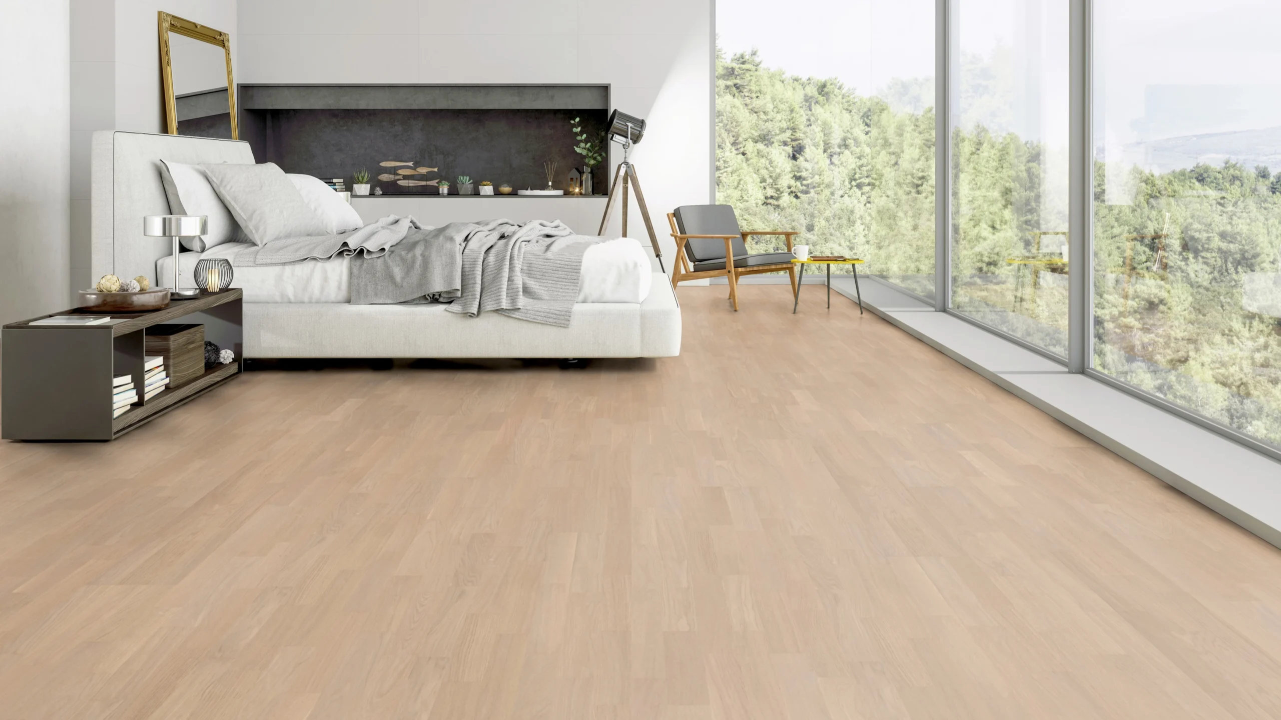 Oak Beverly Crest 3-strip