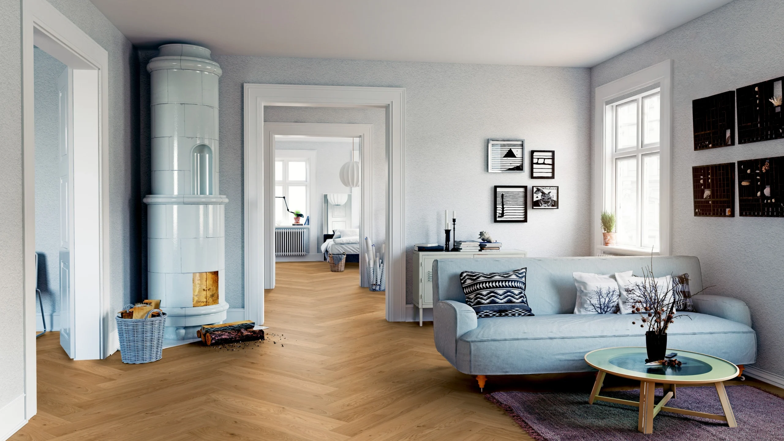 Oak Fitzroy herringbone