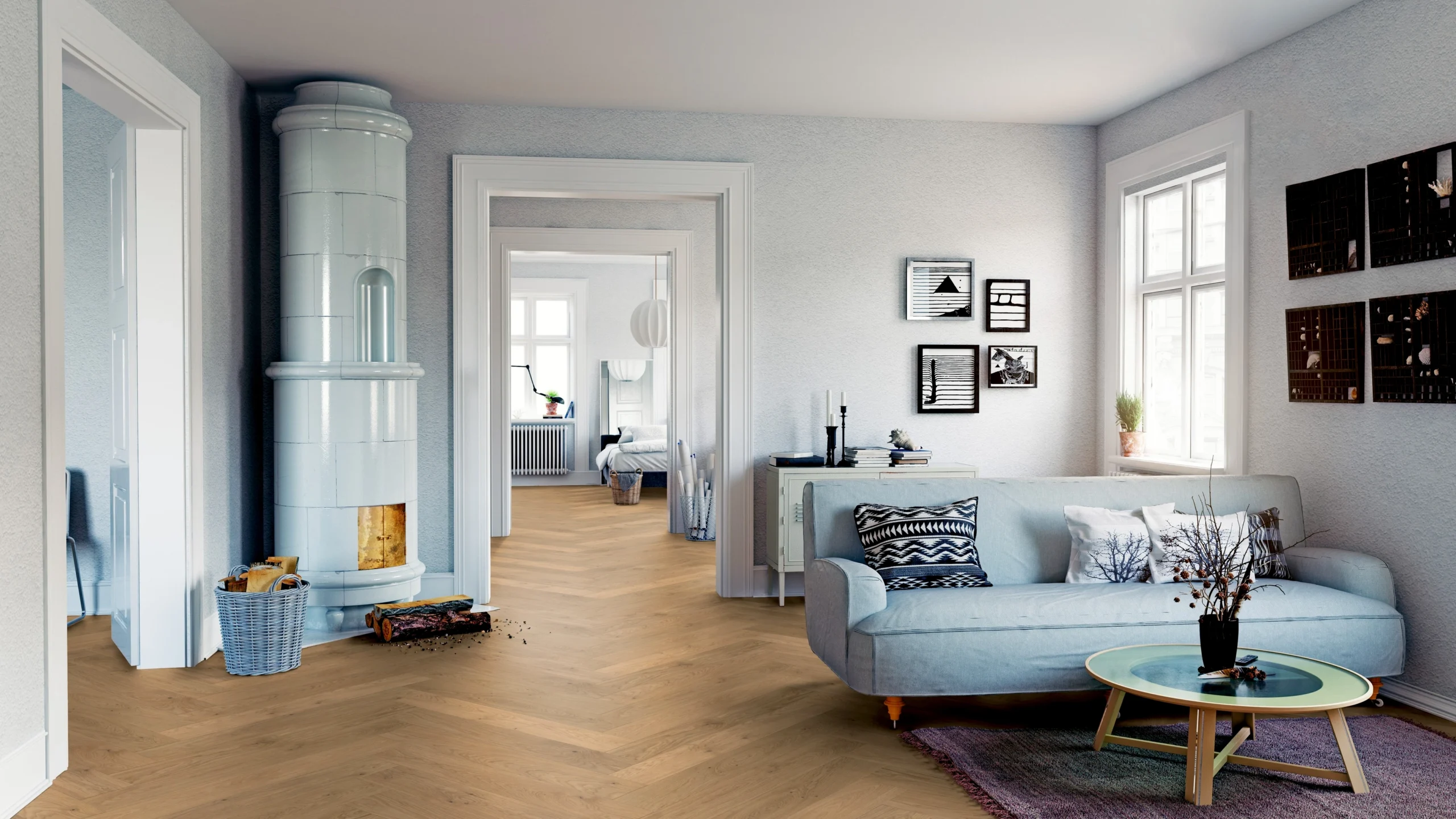 Oak Naxos herringbone